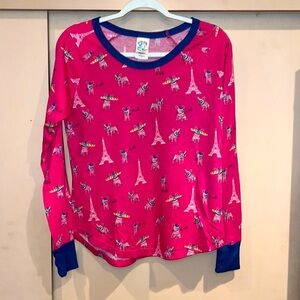 Munki Munki nite - nite jammie top size medium